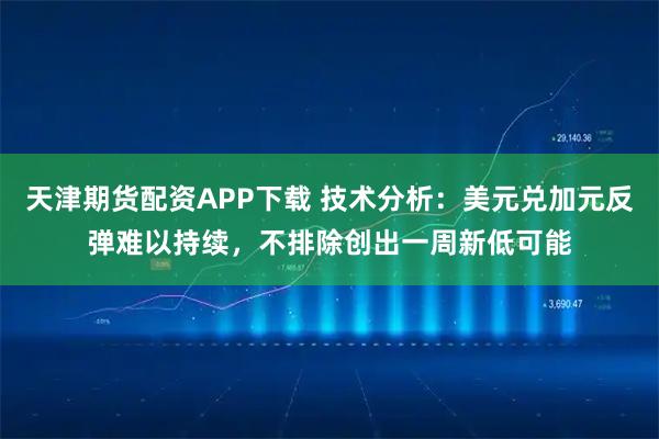 天津期货配资APP下载 技术分析：美元兑加元反弹难以持续，不排除创出一周新低可能