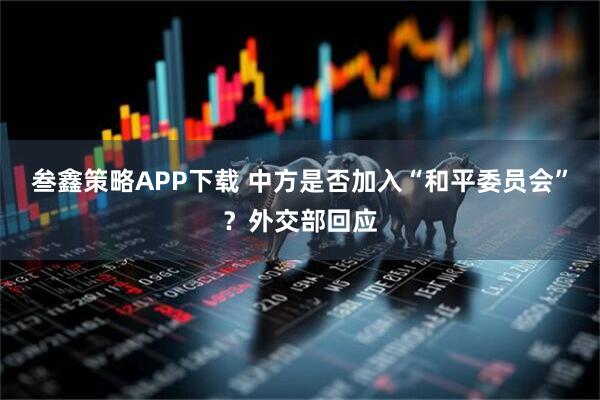 叁鑫策略APP下载 中方是否加入“和平委员会”？外交部回应