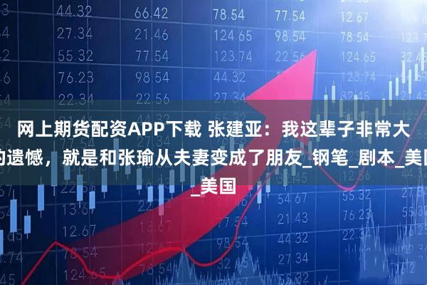 网上期货配资APP下载 张建亚:我这辈子非常大的遗憾,就是和张瑜从夫妻变成了朋友_钢笔_剧本_美国